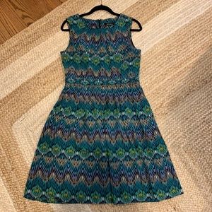 Colorful A-line dress